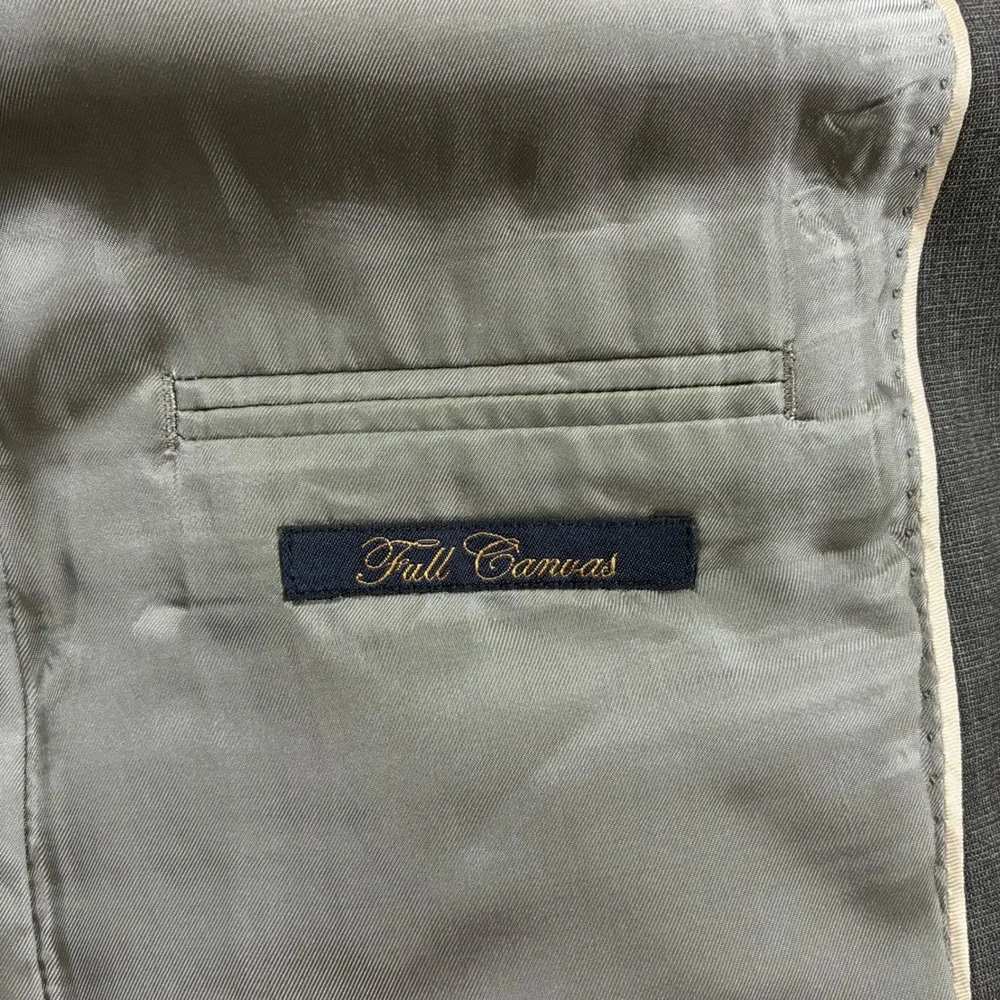 Brooks Brothers Fitzgerald BrooksCool Blazer 40R Grey Wool Full Canvas Modern